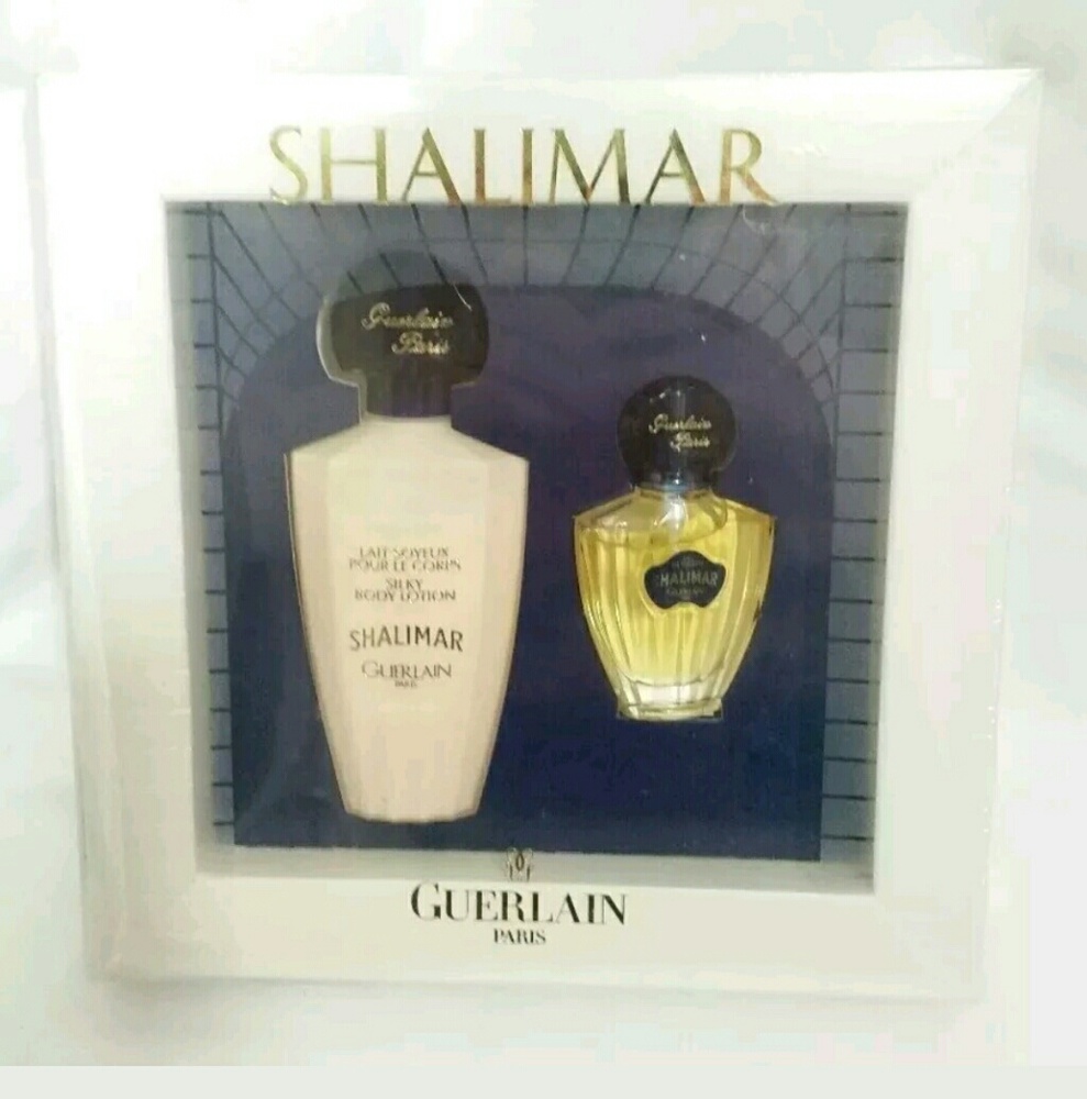 Vintage Guerlain SHALIMAR Set: .5 Oz eau de Toilet